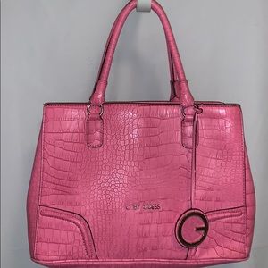 Punk Guess purse w/3 compart Leopard interior perf